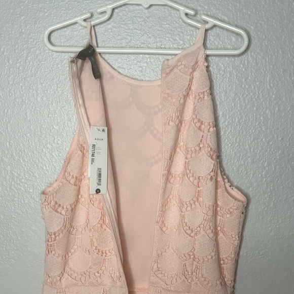 Aqua Blush Lace Spaghetti Strap Dress - Picture 6 of 7